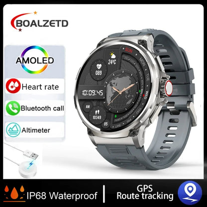 New 1.85-inch Ultra HD Smart Watch GPS Track Bluetooth Call 710 Mah Large Battery Sports Fitness smartwatch For Huawei Xiaomi