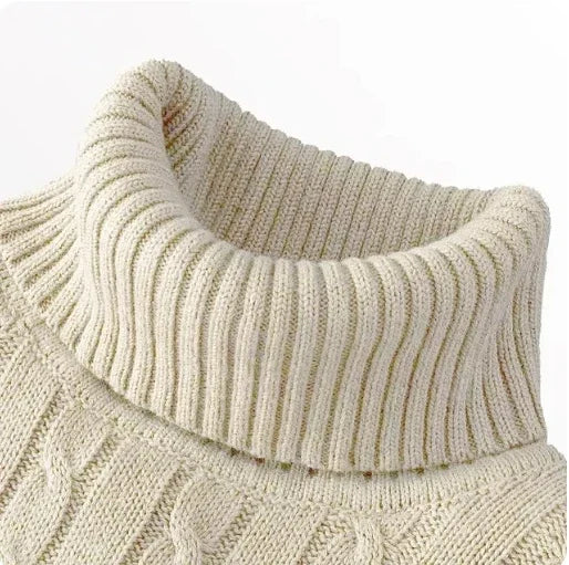 Sweater  Pullover Knitted Warm Casual Turtleneck Sweatwear  Mens Tops