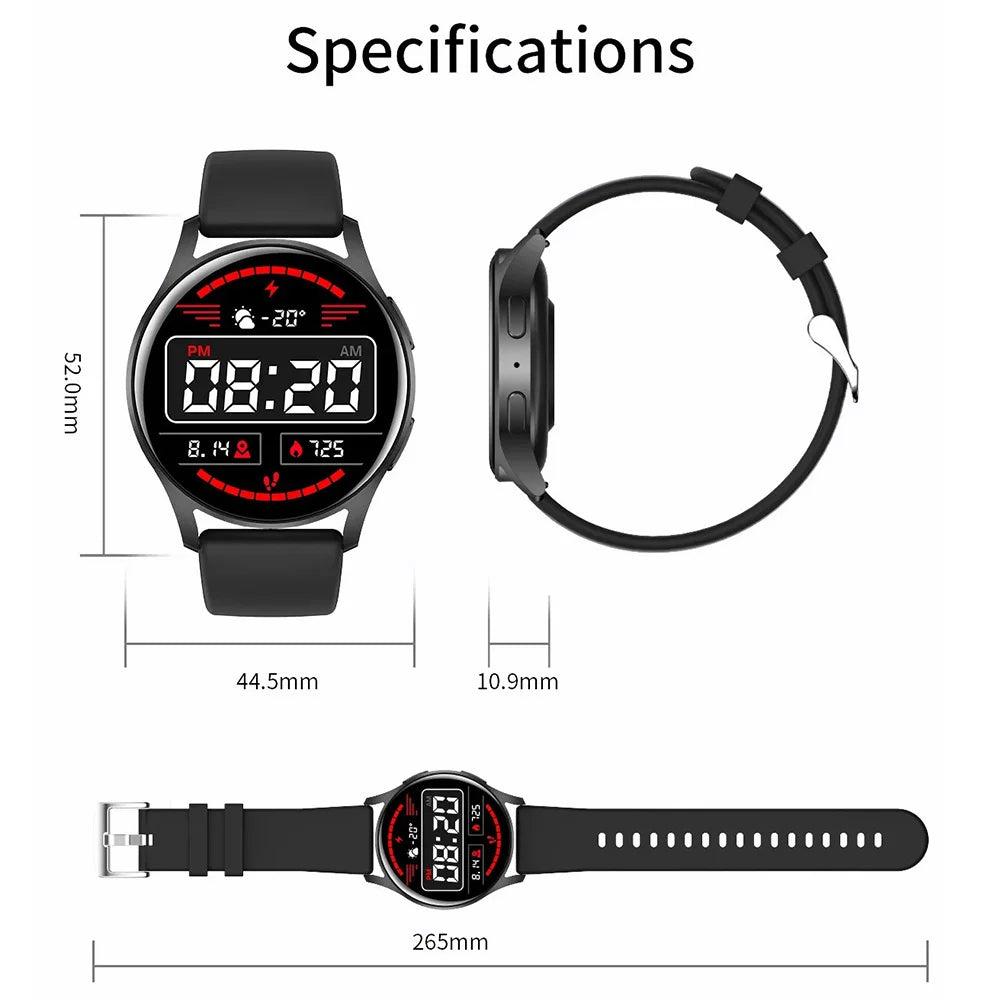 Watch 6 Business Smartwatch Men 1.32 Inch 128*160 Bluetooth Call Health Monitoring Alarm Clock Fashion Watch Women Multifunction