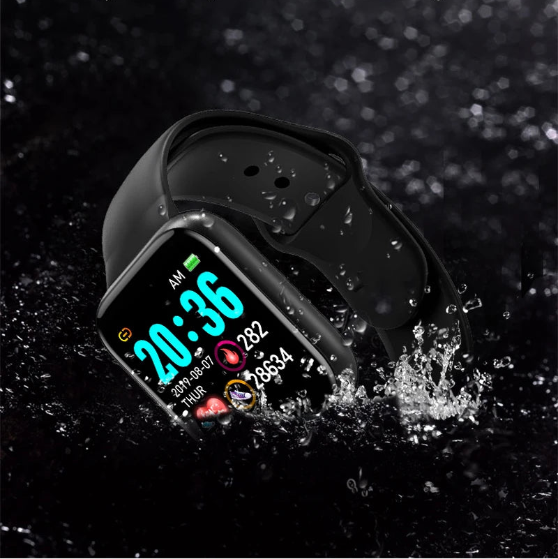 Multifunctional Smart Watch Men Women Bluetooth Connected Phone Music Fitness Sports Bracelet Sleep Monitor Y68 Smartwatch D20