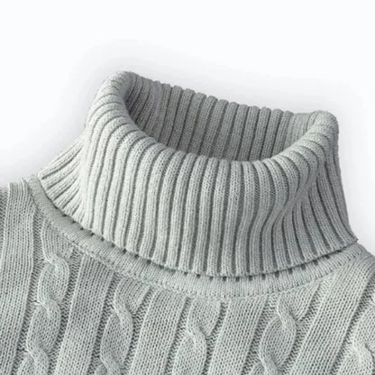 Sweater  Pullover Knitted Warm Casual Turtleneck Sweatwear  Mens Tops