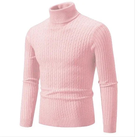 Sweater  Pullover Knitted Warm Casual Turtleneck Sweatwear  Mens Tops