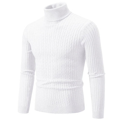 Sweater  Pullover Knitted Warm Casual Turtleneck Sweatwear  Mens Tops